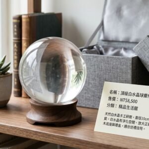 水晶-頂級白水晶球擺件（直徑10cm）